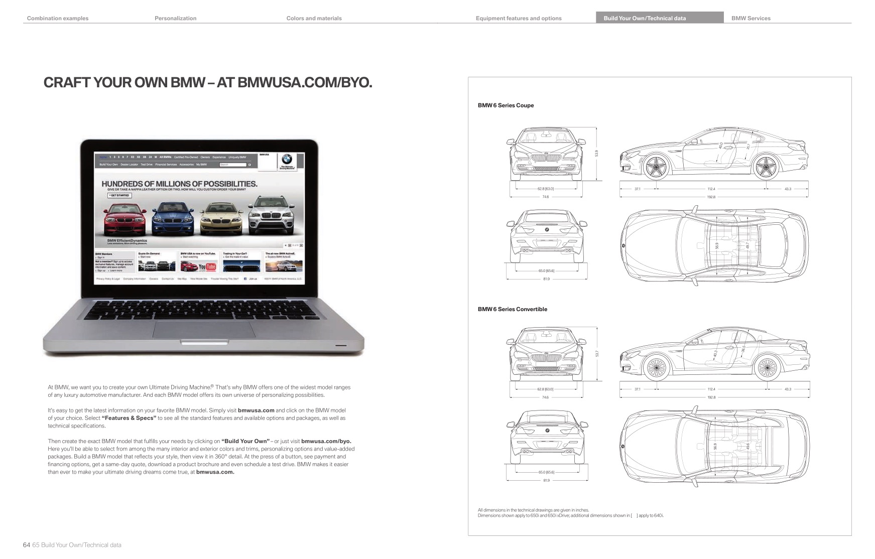 2013 BMW 6-Series Brochure Page 21